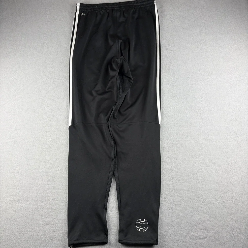 Vintage 2003 adidas ClimaCool Track Pants Men's M Black 3 Stripe Zip Ankle